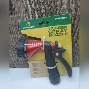 Grenwood Trigger Spray Nozzle-Six Patterns -Durable Zink-Locking Mrchanism Hose